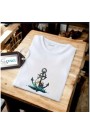 Erkek Ön Baskili T-shirt Plus Model